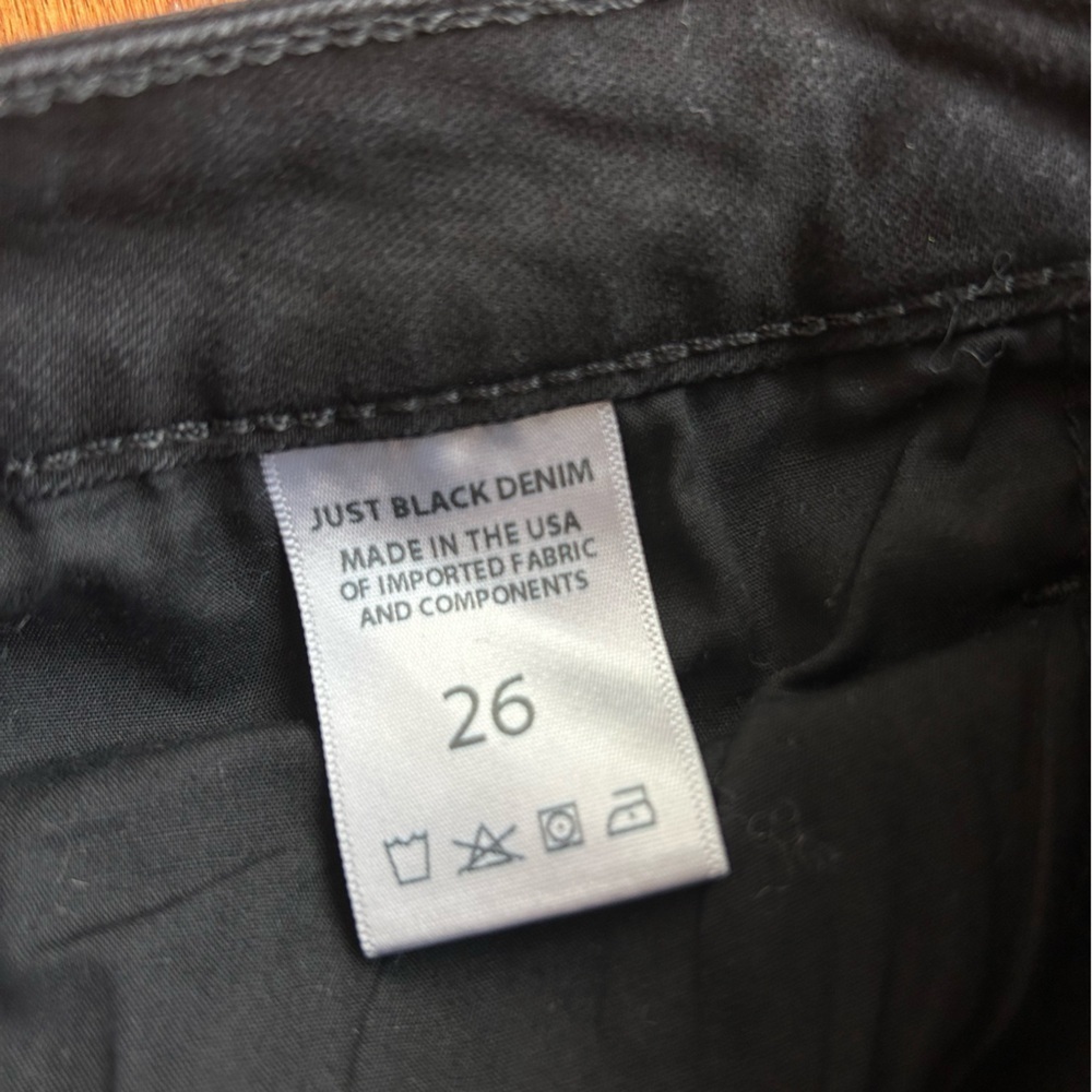 Just Black Denim women’s black mid-rise skinny jeans - Picture 4 of 5